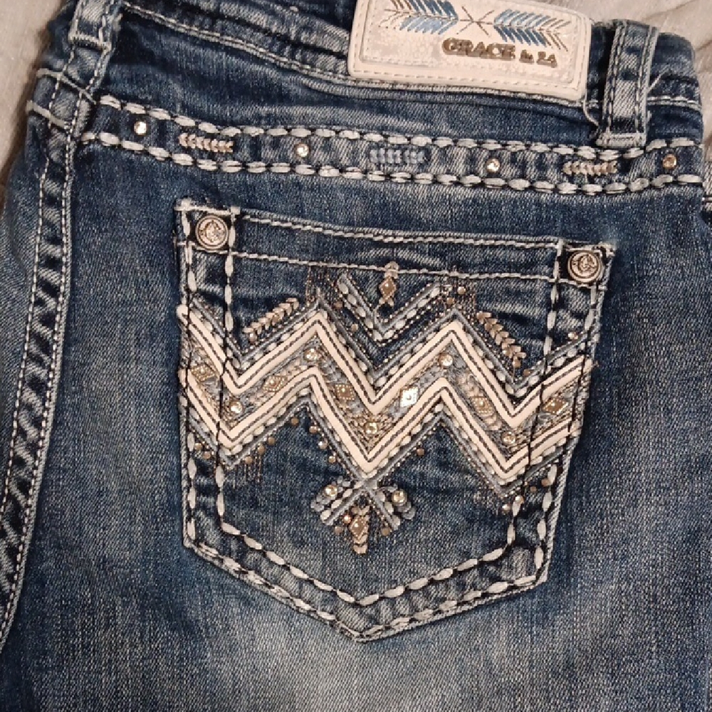 Grace in LA Women's Denim with Silver Accents